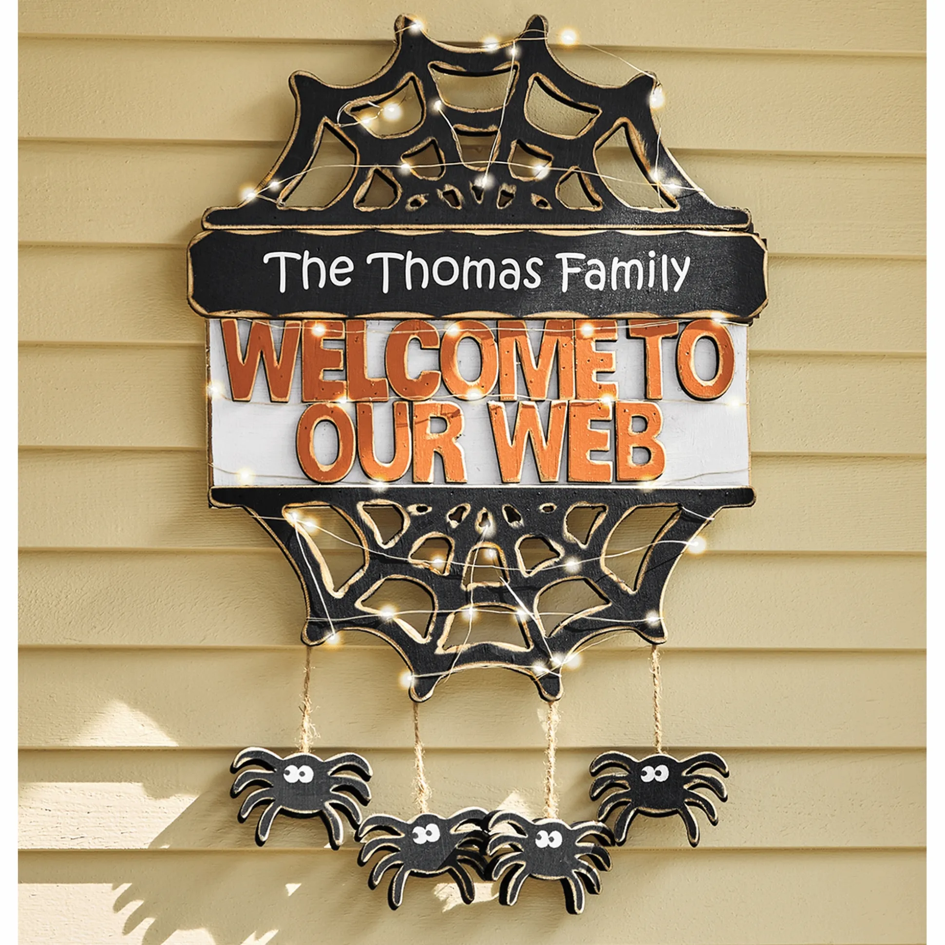 Chunky Wood Cutouts Welcome To Our Web Sign