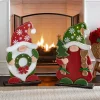 Chunky Wood Lit Christmas Gnome