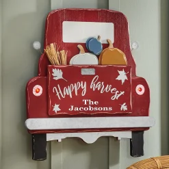 Chunky Wood Lit Harvest Truck Wall Décor