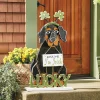Chunky Wood Lit St. Patty's Dog