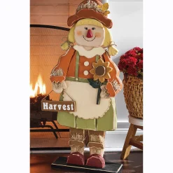 Chunky Wood Scarecrows