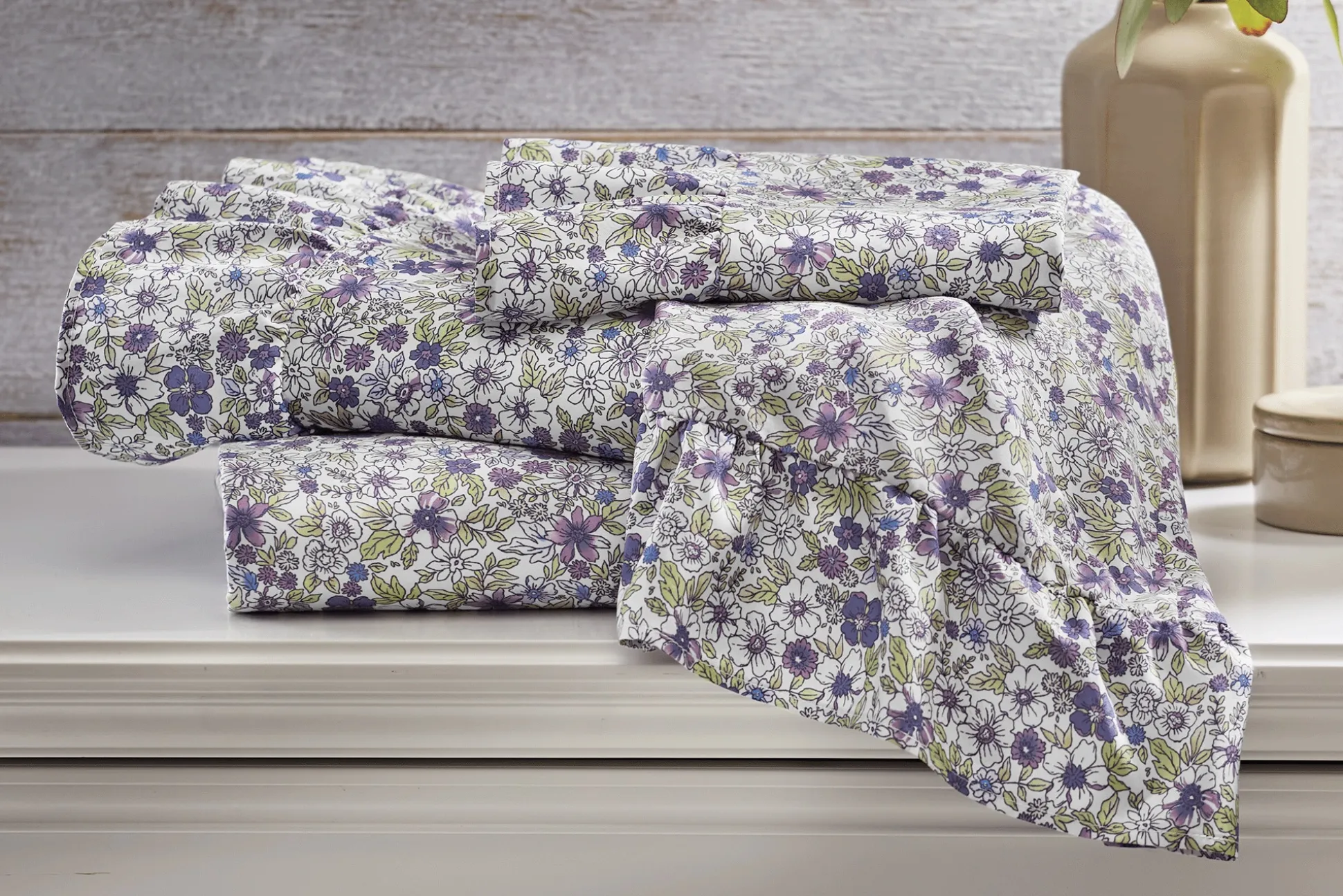 Clara Ruffle Microfiber Sheet Set