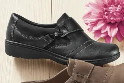 Clarks Leather Carleigh Lily Slip-On with Removable Footbed