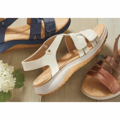 Clarks Leather Maelynn Paige Sandal with Adjustable Fit