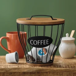 Coffee Cup Basket with Lid