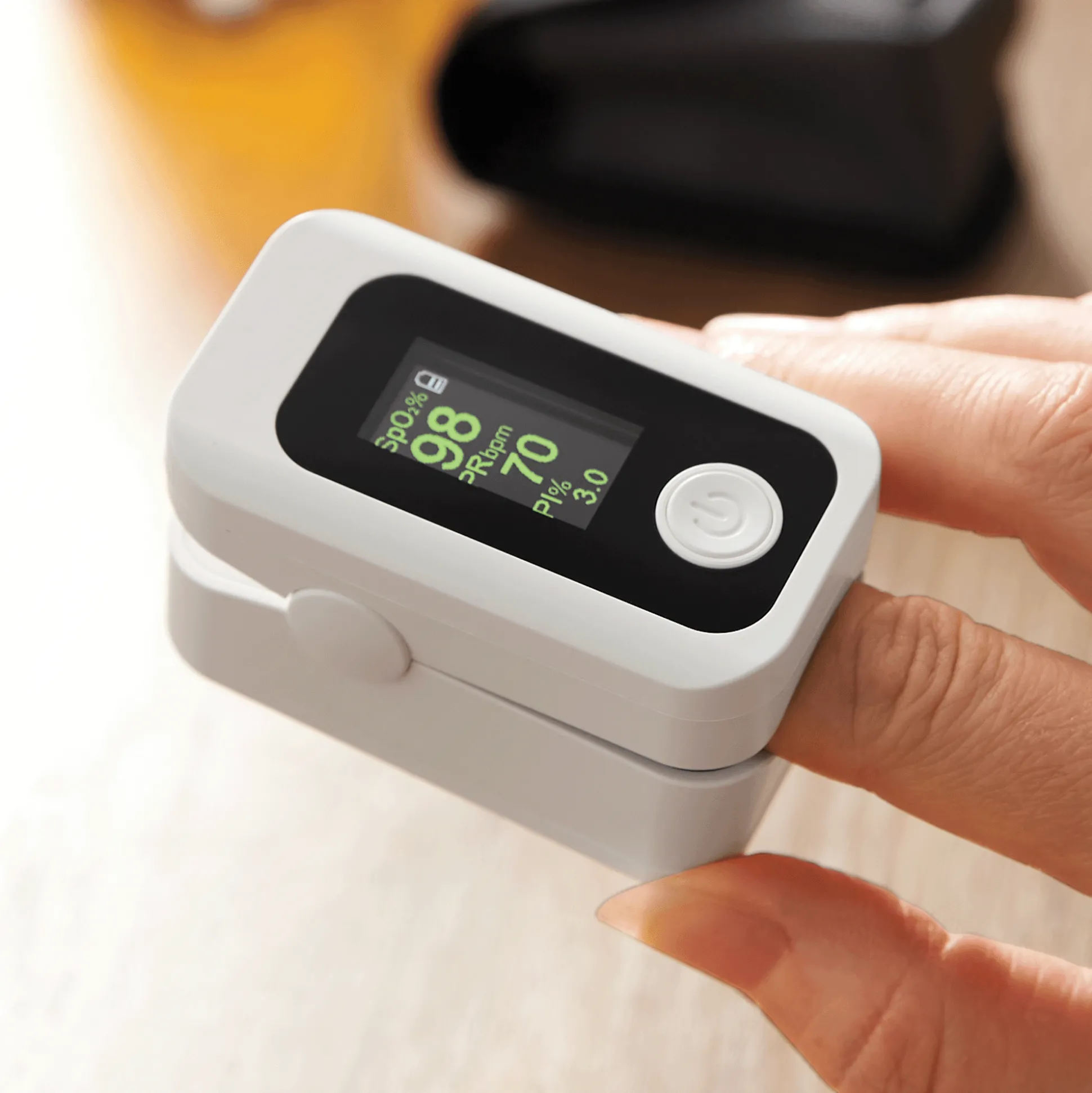 Color-Coded Oxygen Level Monitor