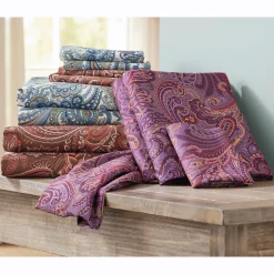 Color Connection Autumn Paisley Microfiber Sheet Set