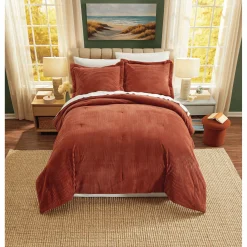 Color Connection Corduroy Down-Alternative Comforter Set