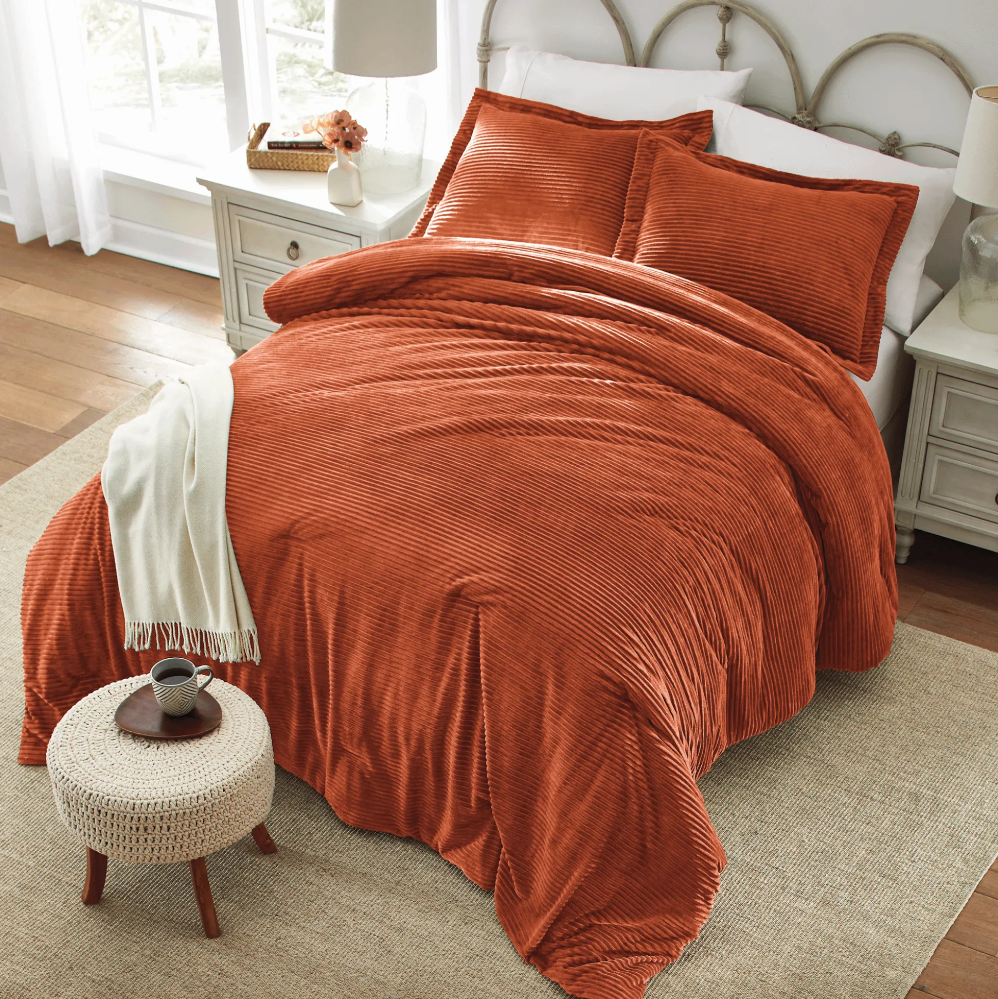 Color Connection Corduroy Down-Alternative Comforter Set