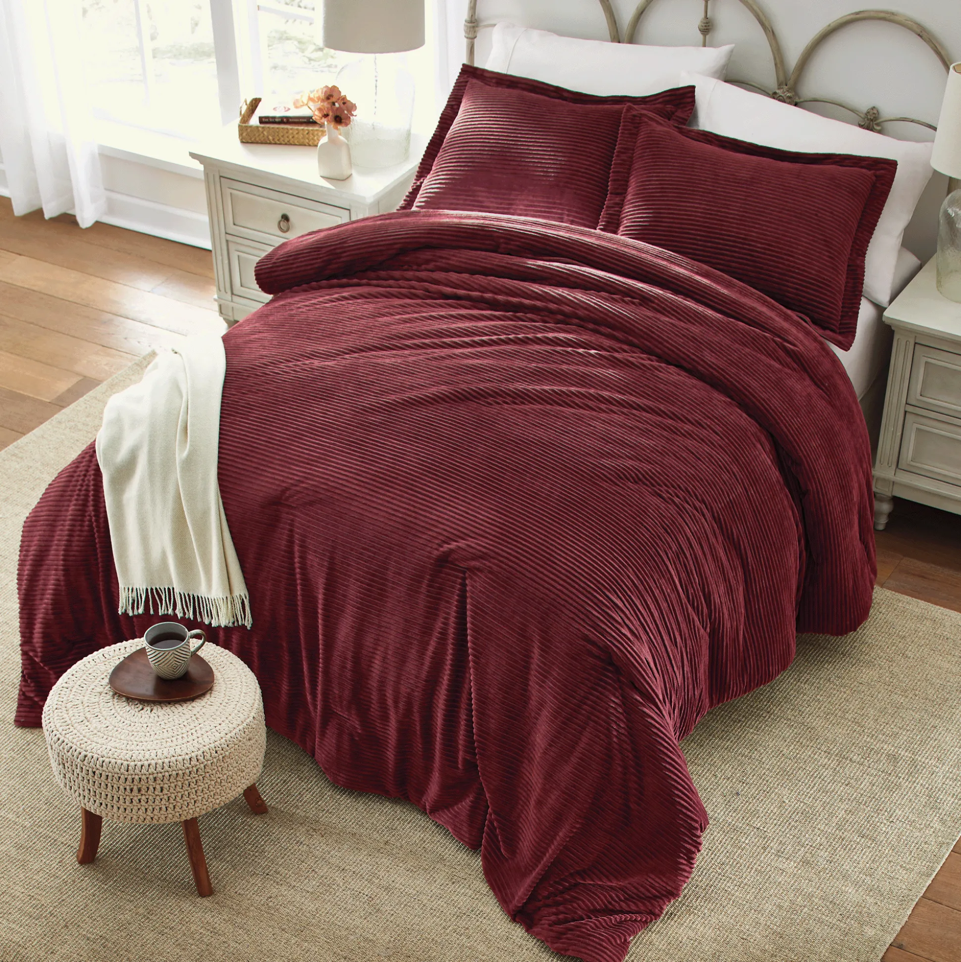 Color Connection Corduroy Down-Alternative Comforter Set