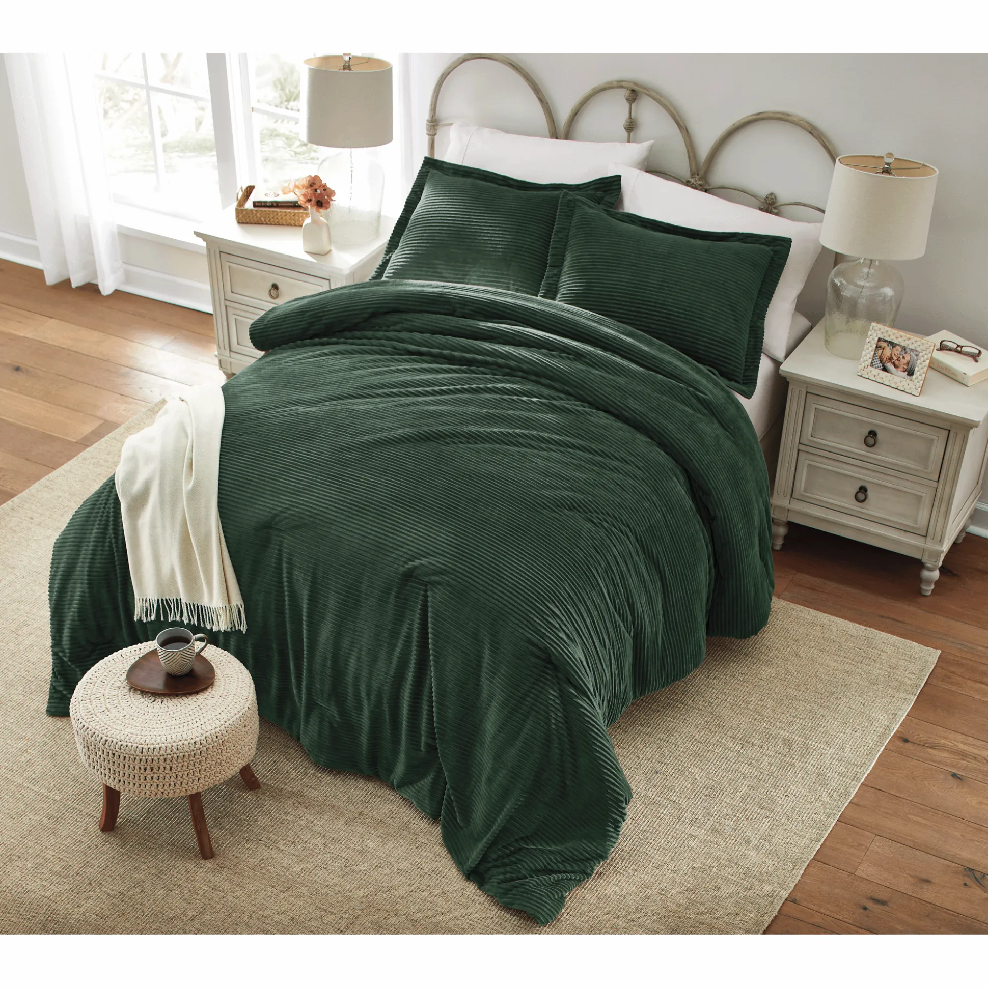 Color Connection Corduroy Down-Alternative Comforter Set
