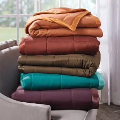 Color Connection Down-Alternative Satin-Trim Blanket