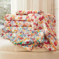 Color Connection Flower Power Microfiber Sheet Set