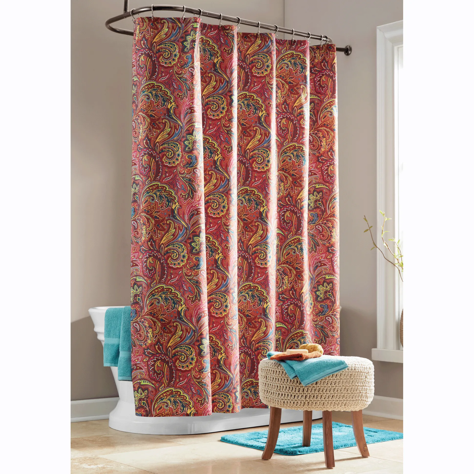 Color Connection Paisley Shower Curtain