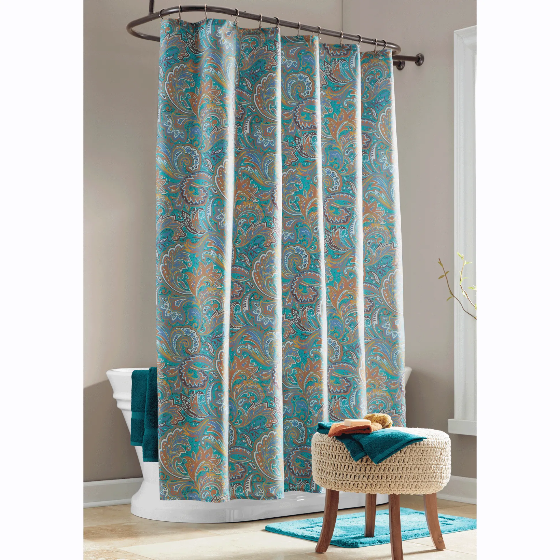 Color Connection Paisley Shower Curtain