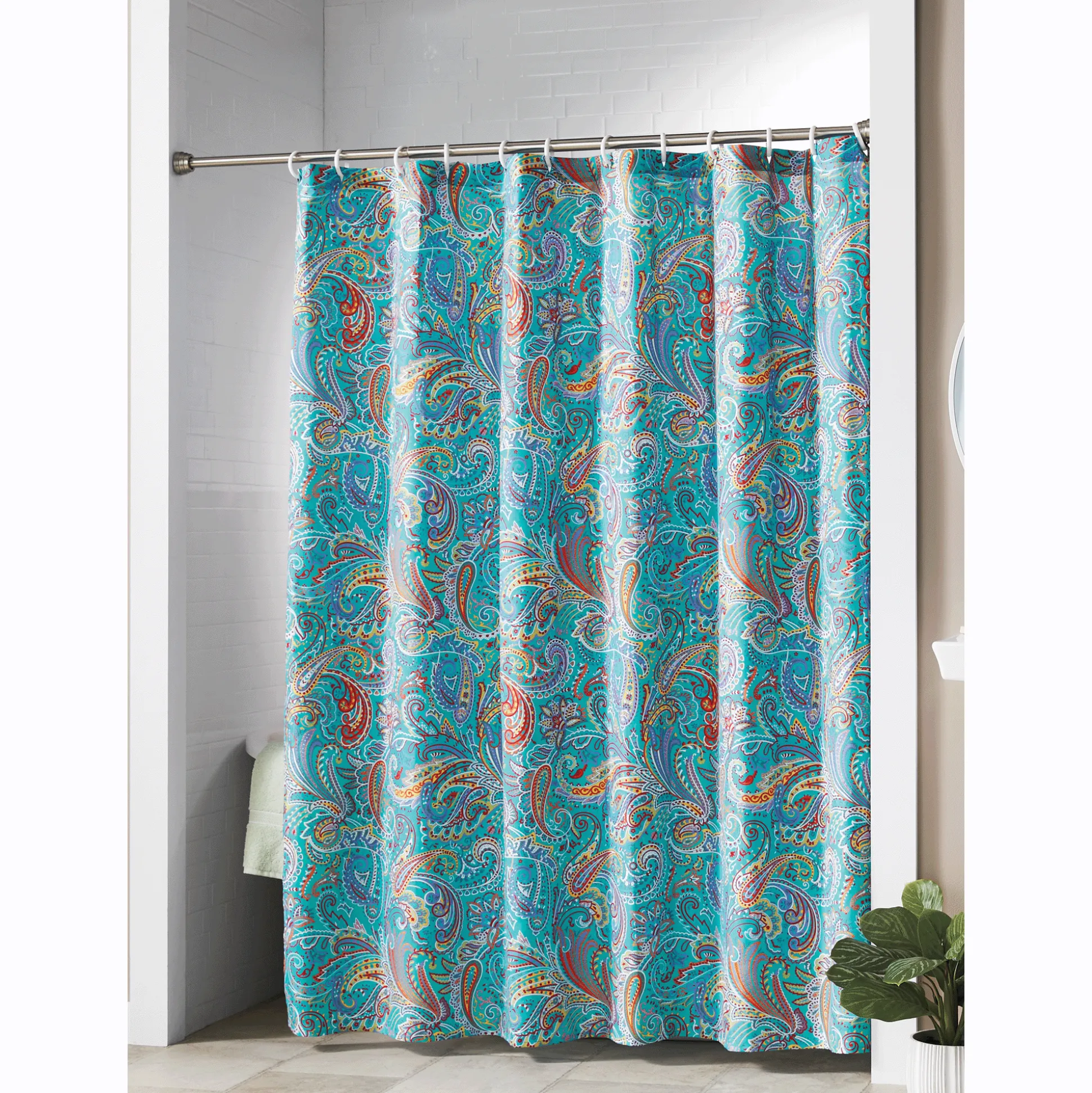 Color Connection Paisley Shower Curtain