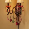 Colorful Jeweled Wall Sconce