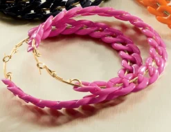 Colorful Link Hoops
