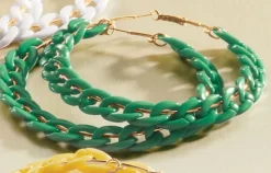 Colorful Link Hoops