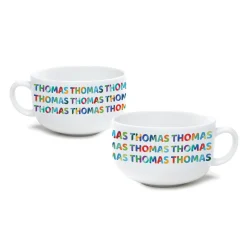Colorful Name Pattern Personalized Ice Cream Bowl