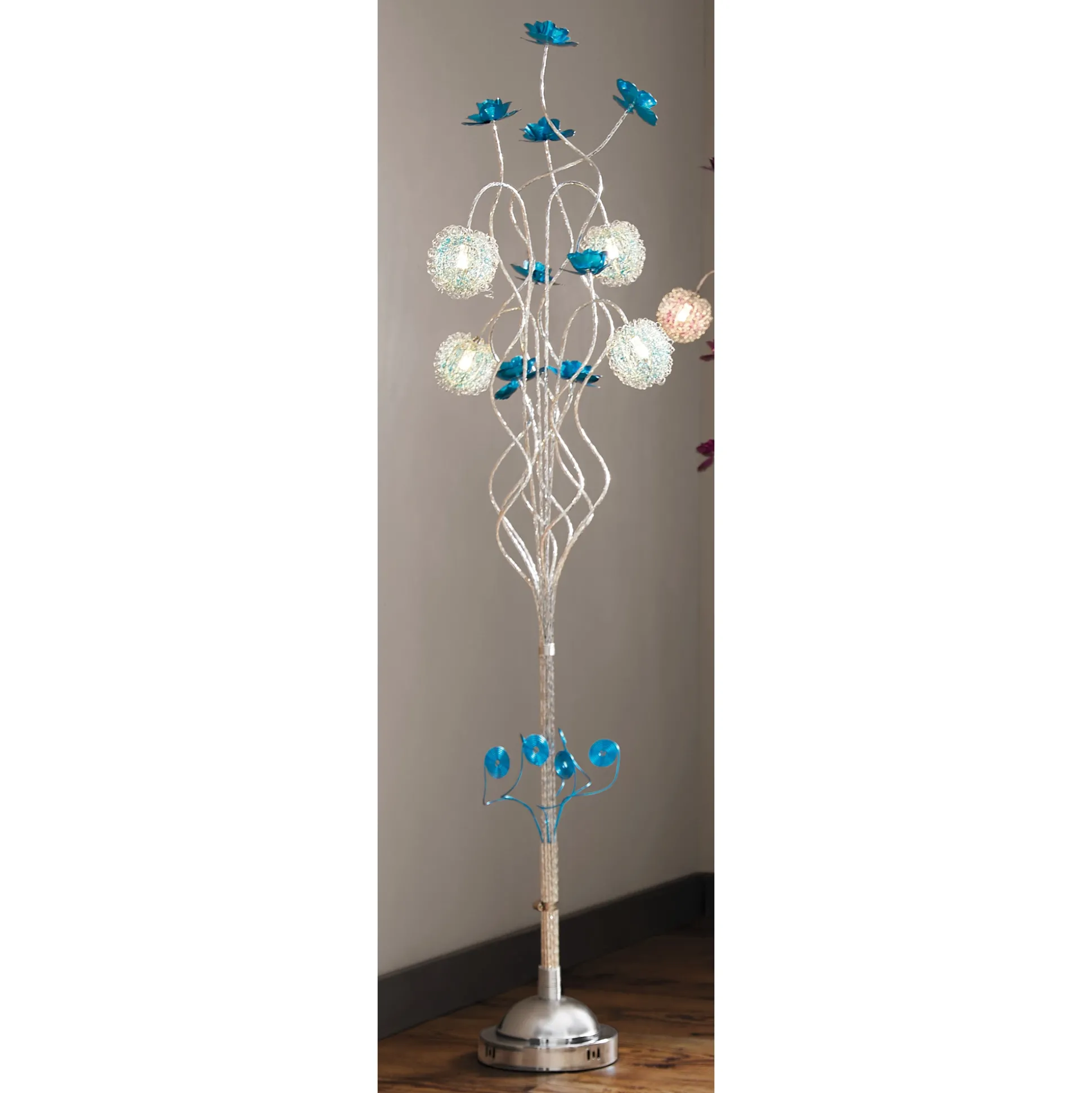 Colorful Wire Floor Lamp