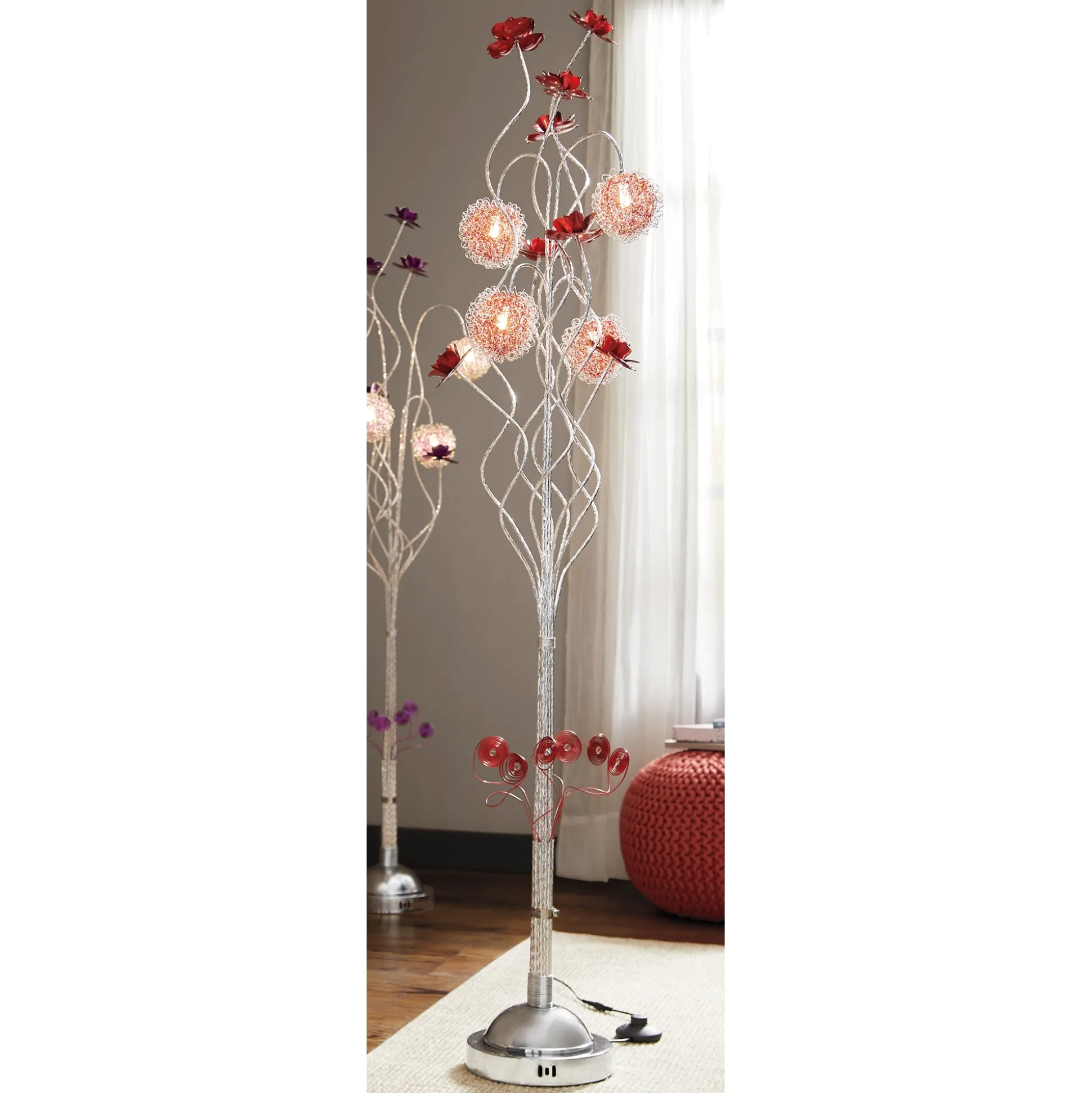 Colorful Wire Floor Lamp