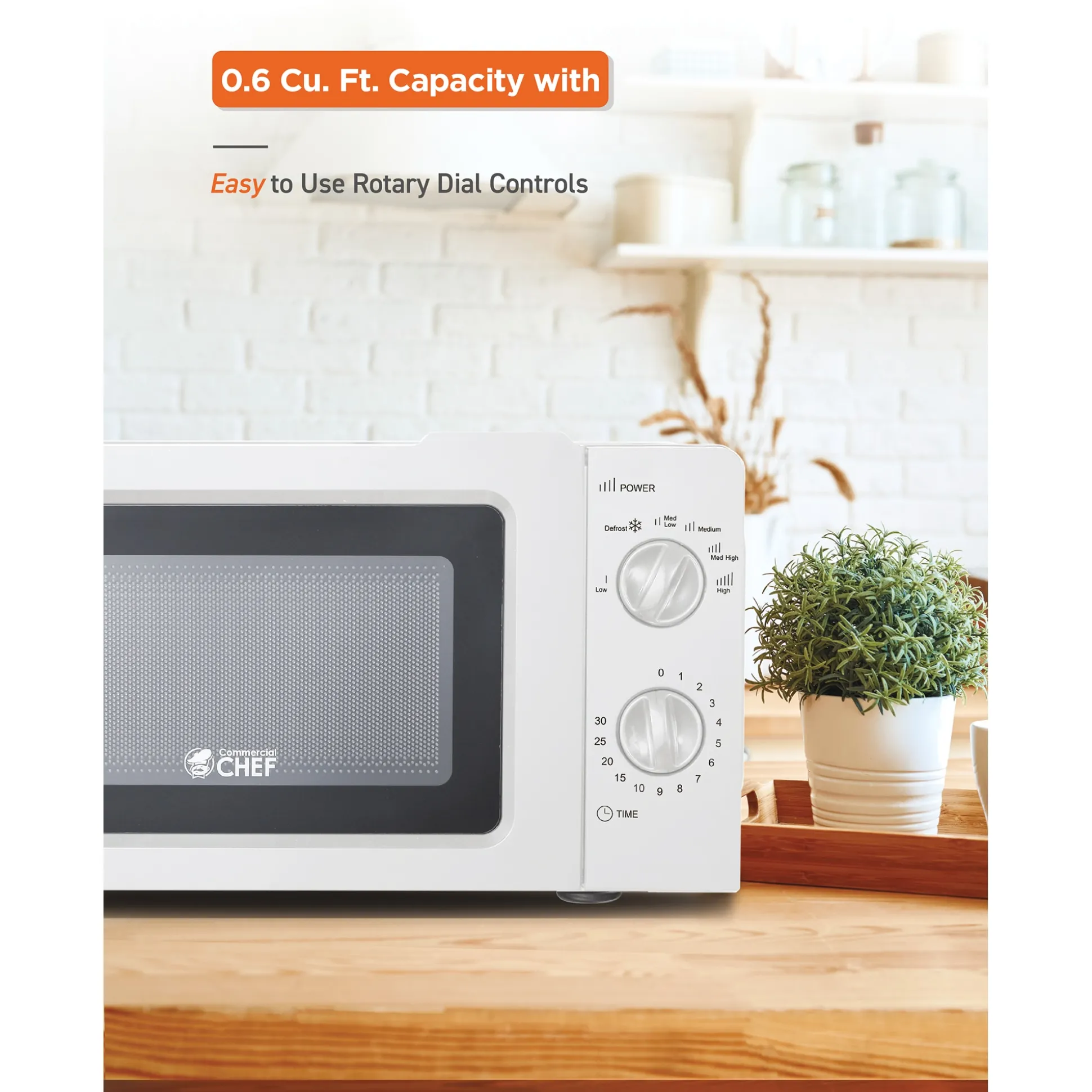 Commercial Chef 0.6 cu. ft. Microwave