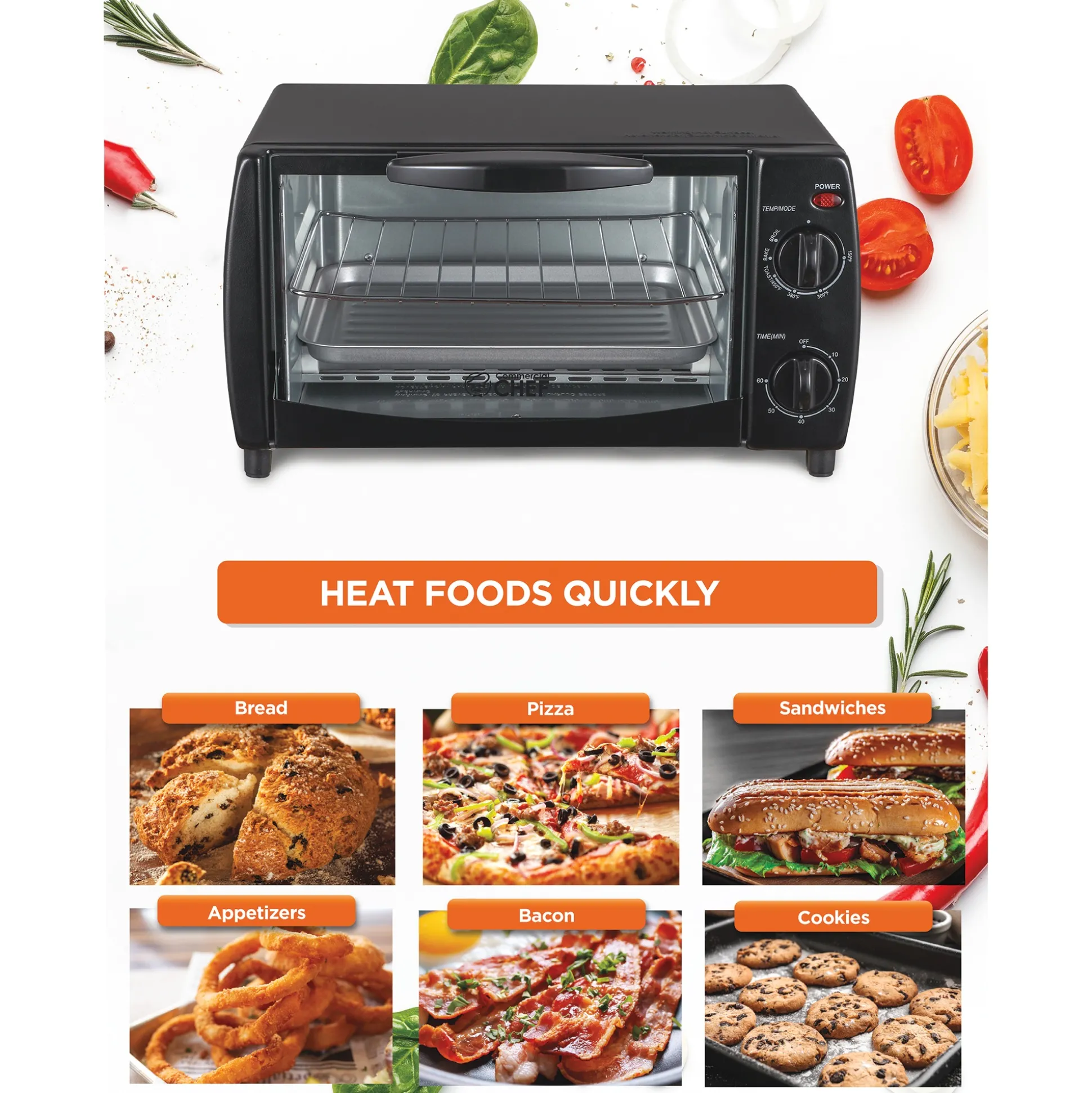 Commercial Chef Toaster Oven