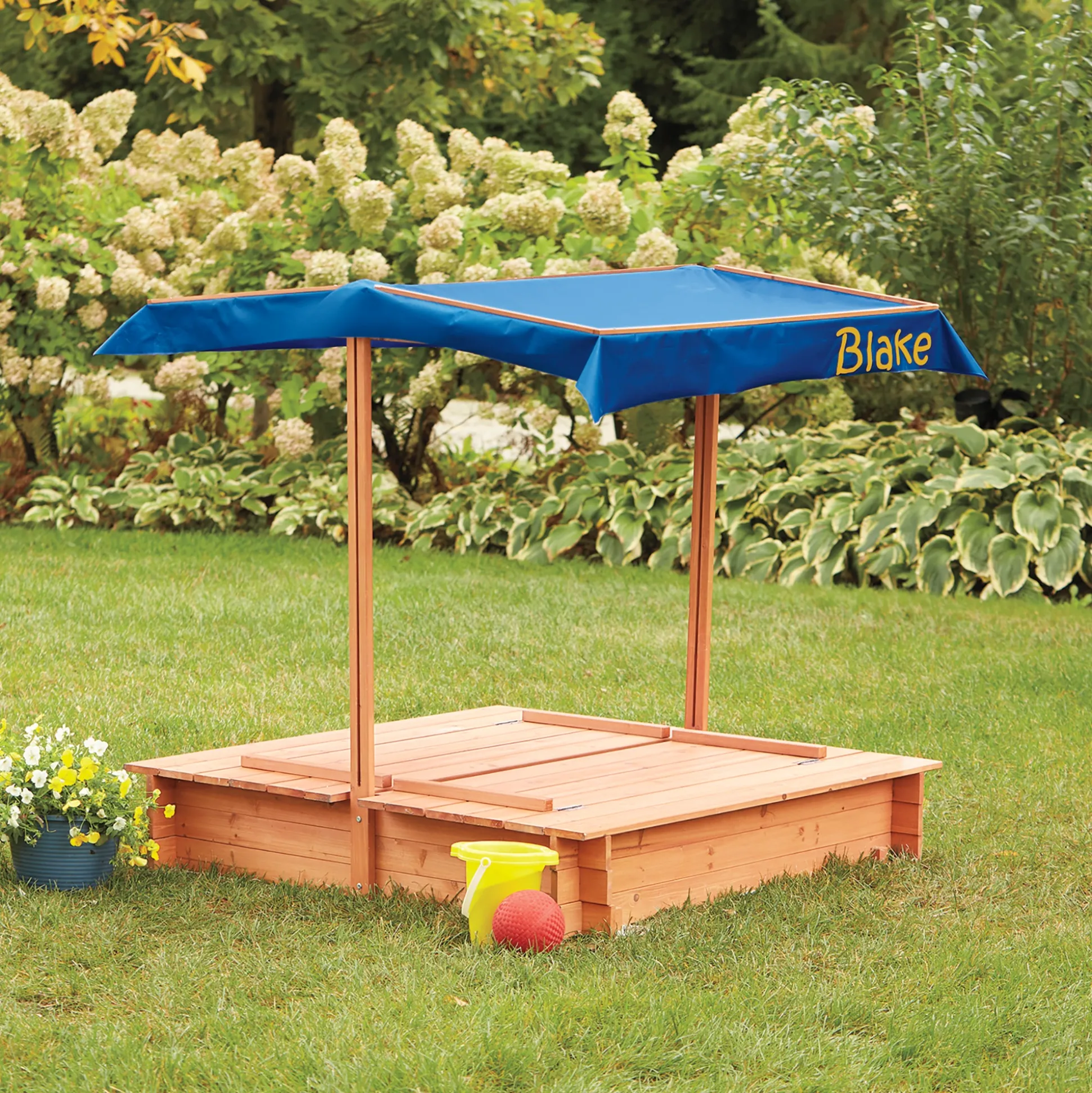 Convertible Sandbox with Sunshade