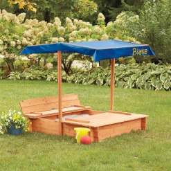 Convertible Sandbox with Sunshade