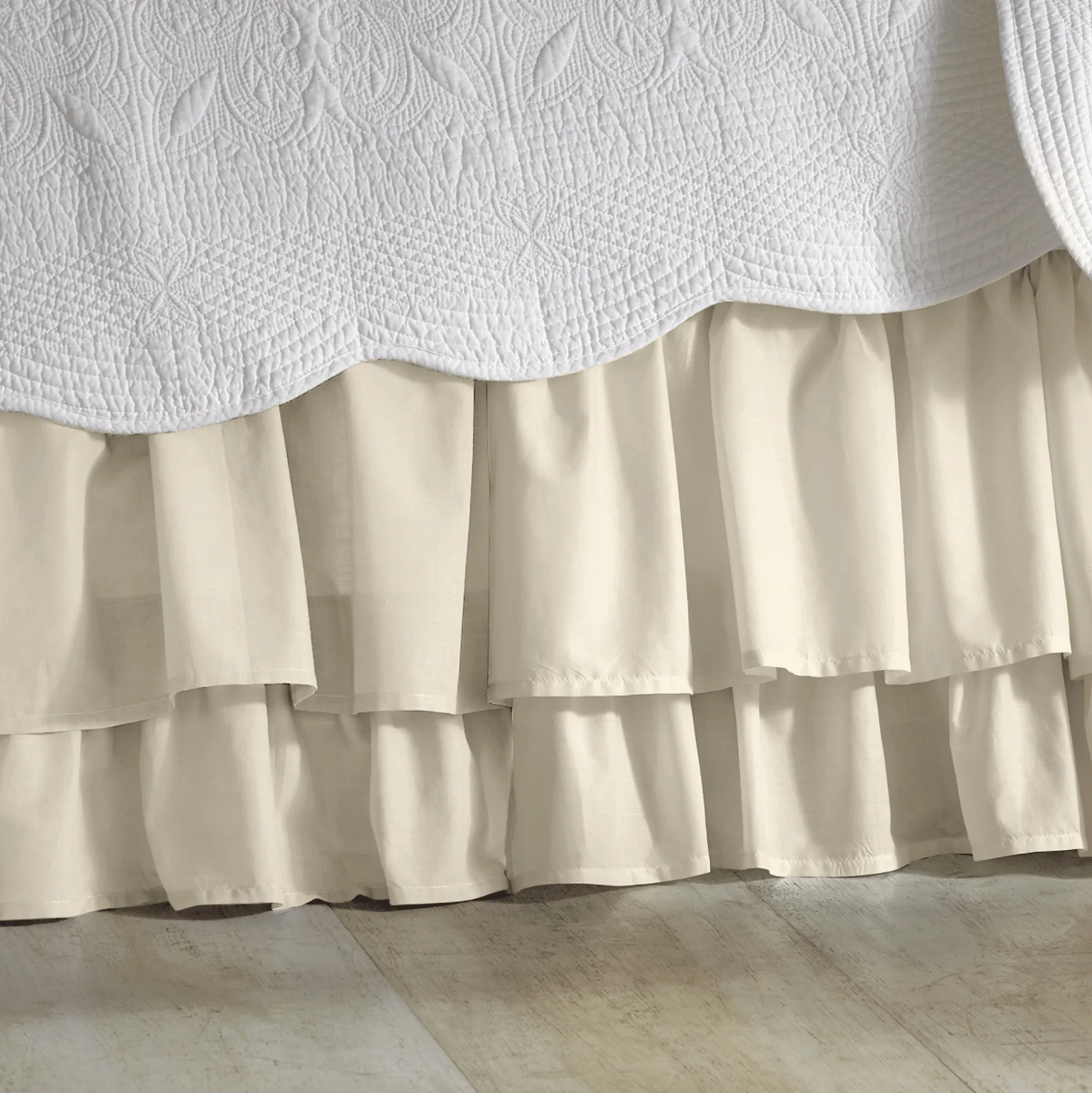 Cottage Voile Bedskirt