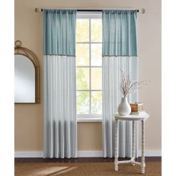 Cotton Striped Panel with Buttons