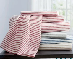Cotton Ticking Stripe Sheet Set