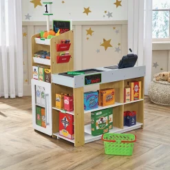 Country Supermarket Wooden Play Set with Cash Register