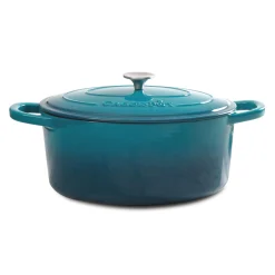 Crock Pot Artisan 7-qt. Enameled Cast Iron Oval Dutch Oven with Lid