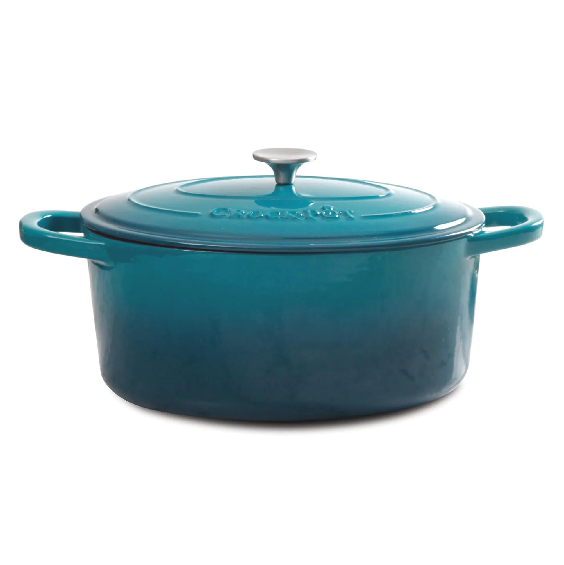 Crock Pot Artisan 7-qt. Enameled Cast Iron Oval Dutch Oven with Lid