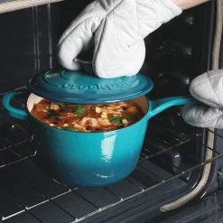 Crock Pot Artisan 3-qt. Enameled Cast Iron Saucepan with Lid