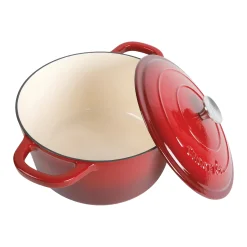 Crock Pot Artisan 7-qt. Enameled Cast Iron Round Dutch Oven with Lid