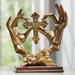 Cross in Hands Sculpture