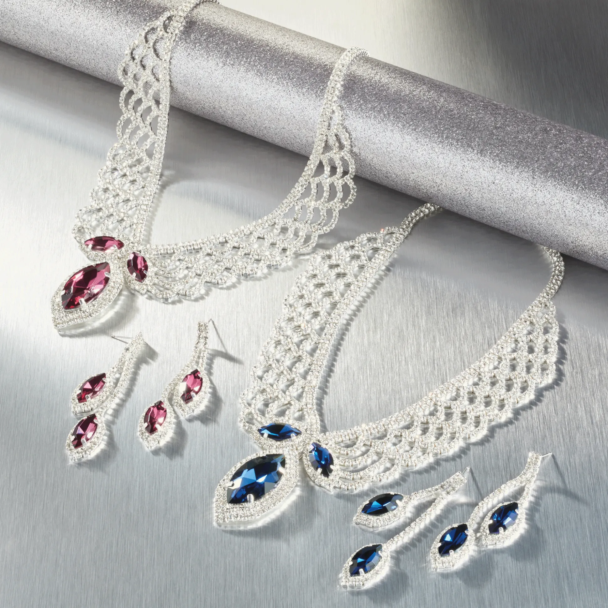 Crystal Marquise Necklace & Earring Set
