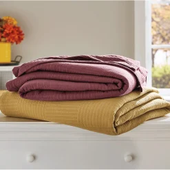 Daphne Basketweave Textured Blanket