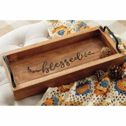 Decorative Blessed Tray with Handles