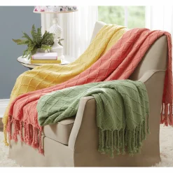 Diamond Textured Throw