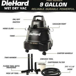 DieHard 9-Gallon Pro Series Wet/Dry Vac