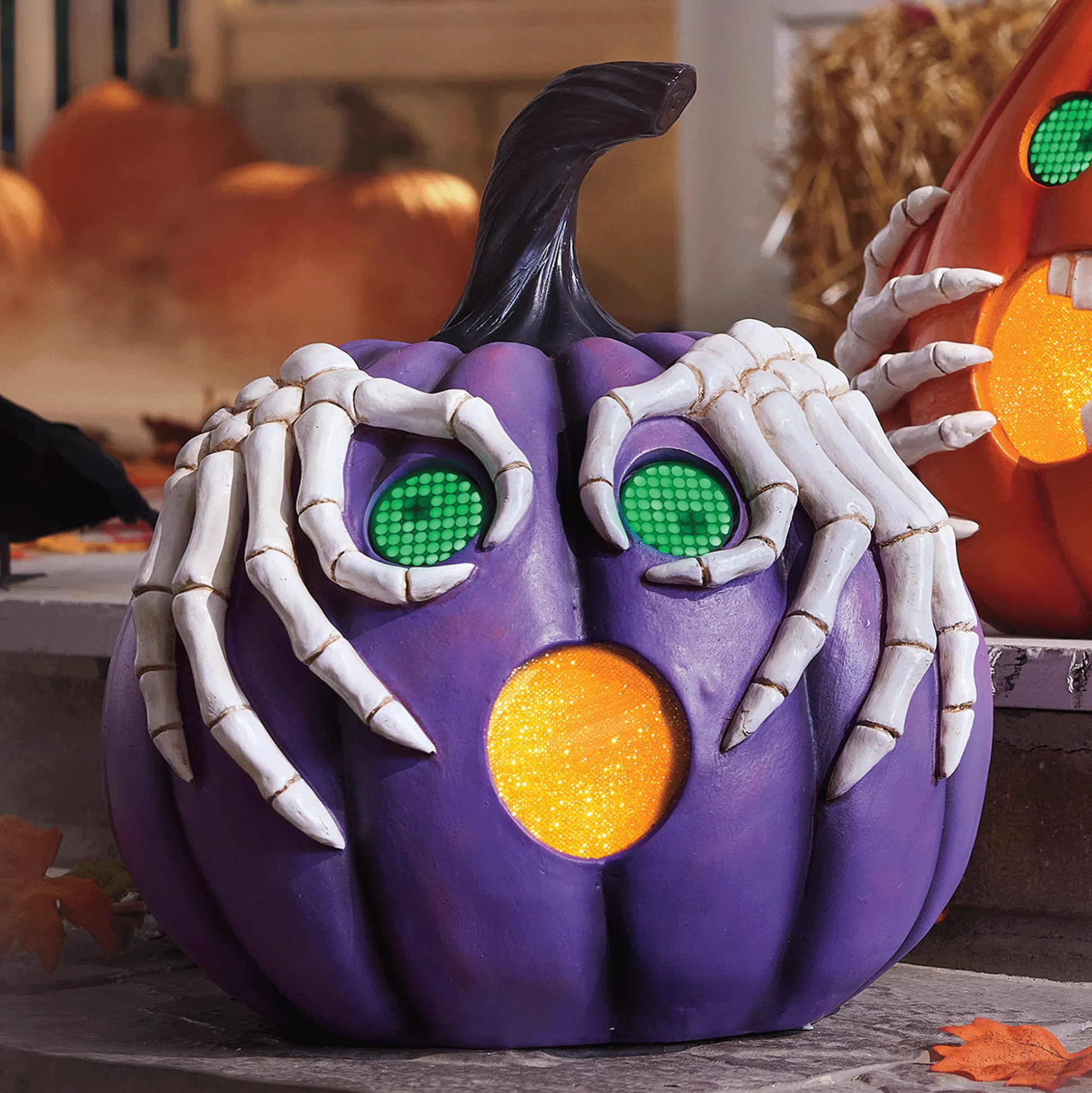 Digital-Eyed Pumpkin Figure