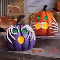 Digital-Eyed Pumpkin Figure