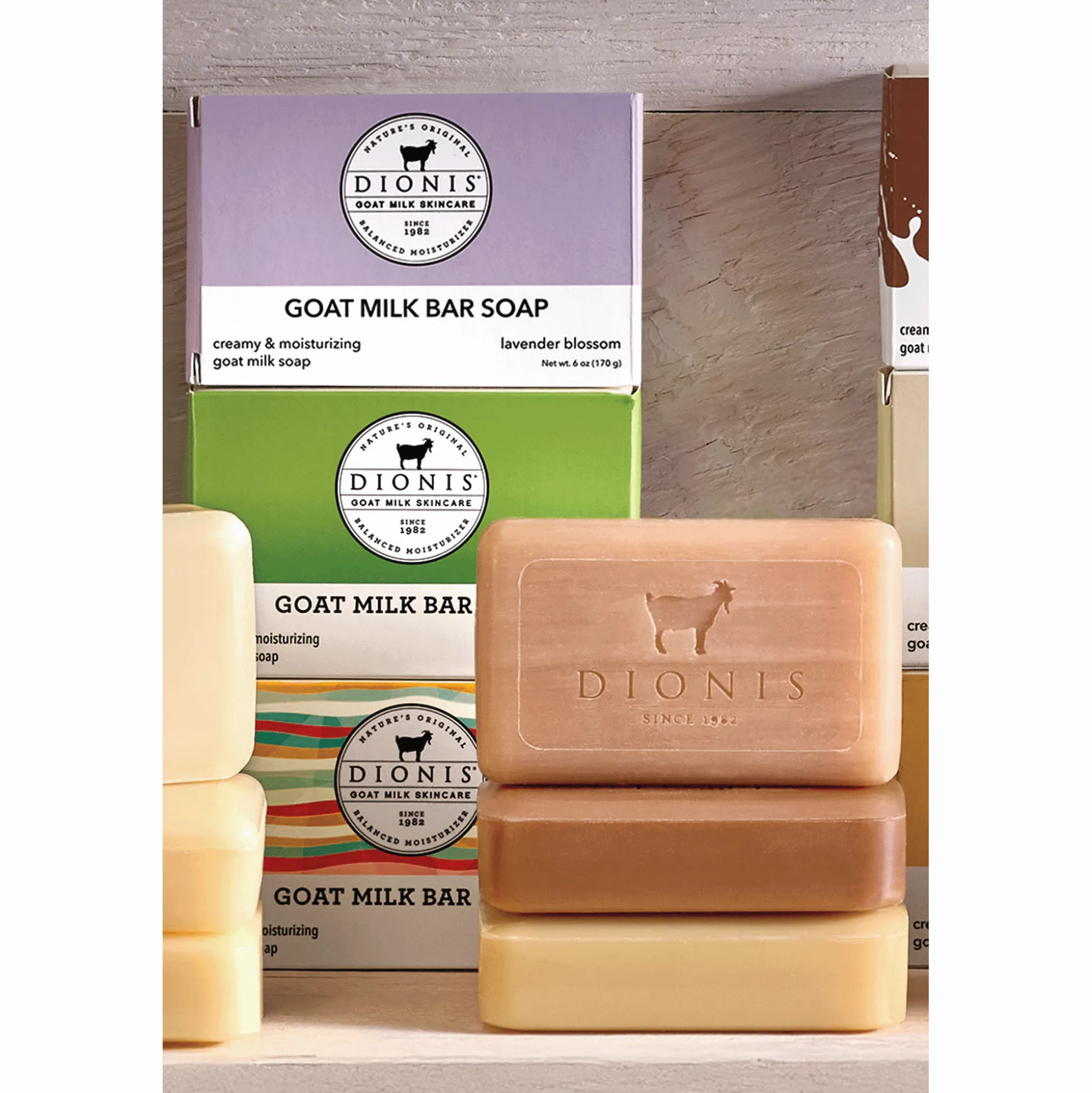 Dionis Set of 3 Goat Milk Bar Soaps