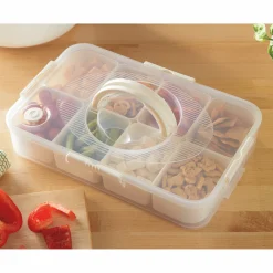 Divided Container with Lid & Handle