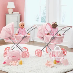 Doll with Pram Set