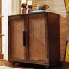 2-Door Jute Cabinet